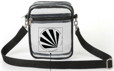 New! Clear Transparent PVC Crossbody Stadium / Event Bag