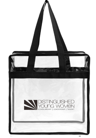 New! Clear Transparent PVC Stadium / Event Tote Bag